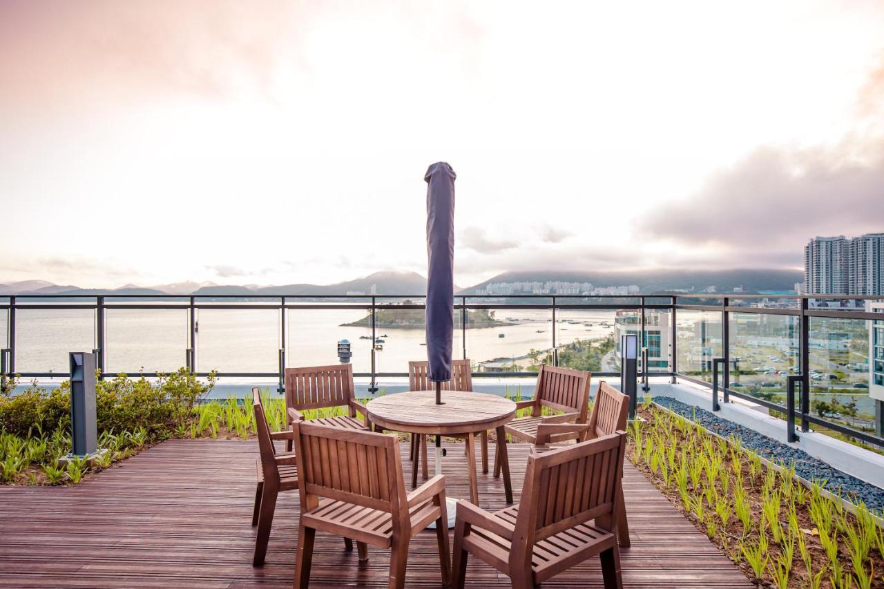 Aparthotel Lotte Castle Marina Yeosu Esterno foto